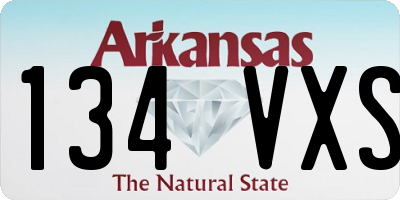 AR license plate 134VXS