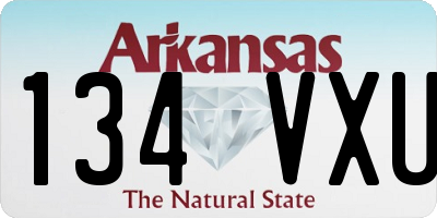 AR license plate 134VXU