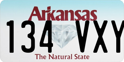 AR license plate 134VXY