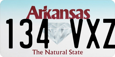 AR license plate 134VXZ