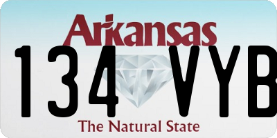 AR license plate 134VYB