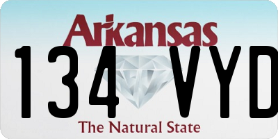 AR license plate 134VYD