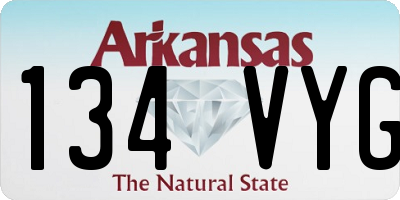 AR license plate 134VYG