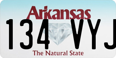 AR license plate 134VYJ