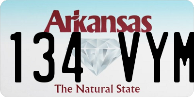 AR license plate 134VYM