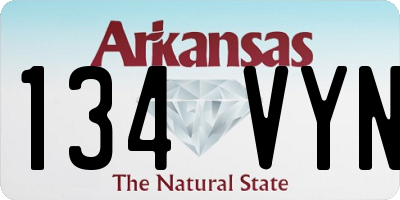 AR license plate 134VYN