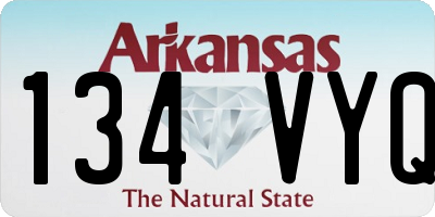 AR license plate 134VYQ