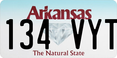 AR license plate 134VYT