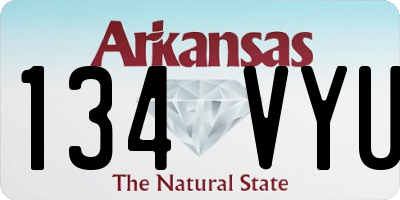AR license plate 134VYU