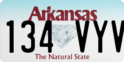 AR license plate 134VYV