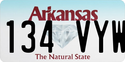 AR license plate 134VYW