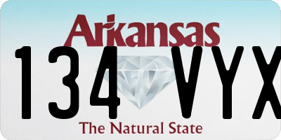AR license plate 134VYX
