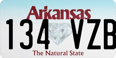AR license plate 134VZB