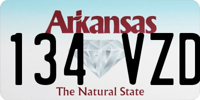 AR license plate 134VZD