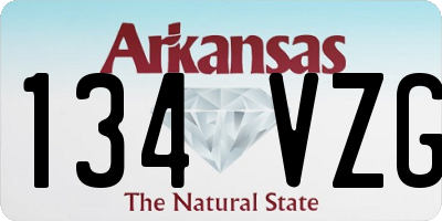 AR license plate 134VZG
