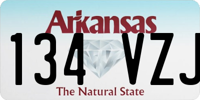 AR license plate 134VZJ