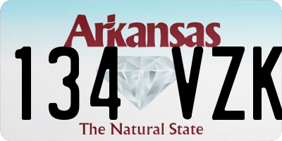 AR license plate 134VZK