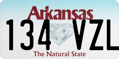 AR license plate 134VZL