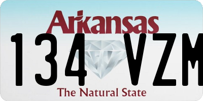 AR license plate 134VZM
