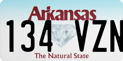 AR license plate 134VZN
