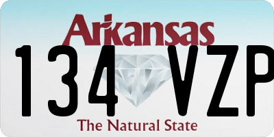 AR license plate 134VZP