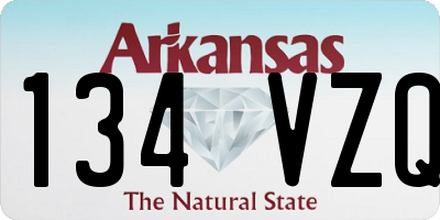 AR license plate 134VZQ