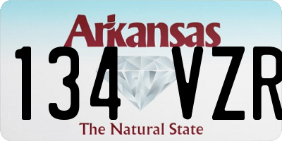 AR license plate 134VZR