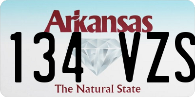 AR license plate 134VZS