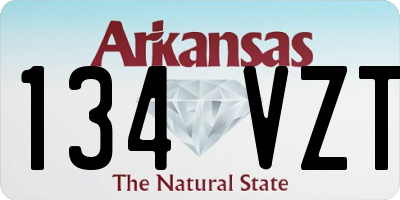 AR license plate 134VZT