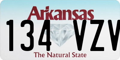 AR license plate 134VZV
