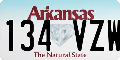 AR license plate 134VZW