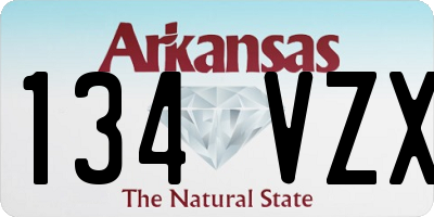 AR license plate 134VZX