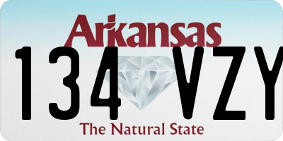 AR license plate 134VZY