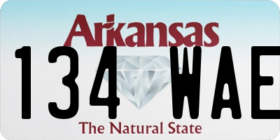AR license plate 134WAE
