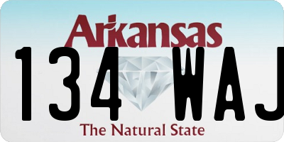AR license plate 134WAJ