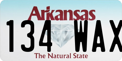 AR license plate 134WAX