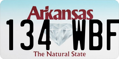AR license plate 134WBF