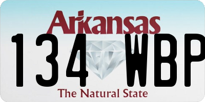 AR license plate 134WBP