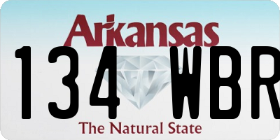 AR license plate 134WBR