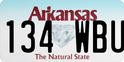 AR license plate 134WBU