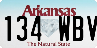 AR license plate 134WBV