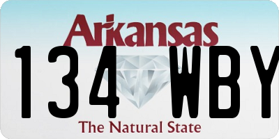 AR license plate 134WBY