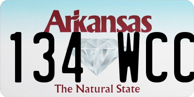AR license plate 134WCC