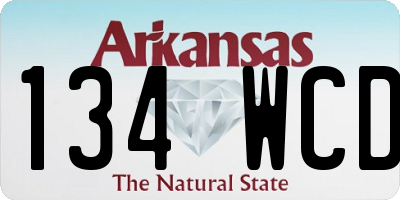 AR license plate 134WCD