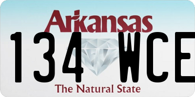 AR license plate 134WCE
