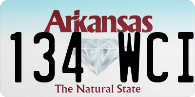 AR license plate 134WCI