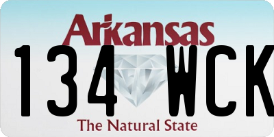 AR license plate 134WCK