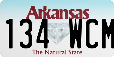 AR license plate 134WCM