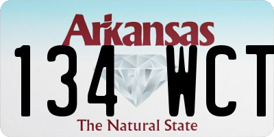 AR license plate 134WCT