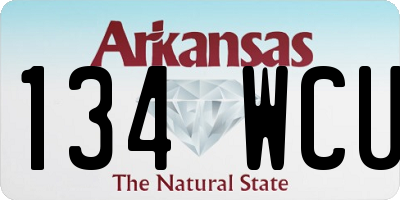 AR license plate 134WCU